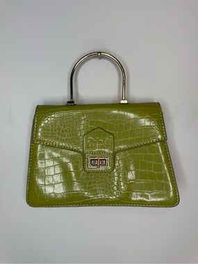 Shydiva Co. green faux snakeskin leather small handbag